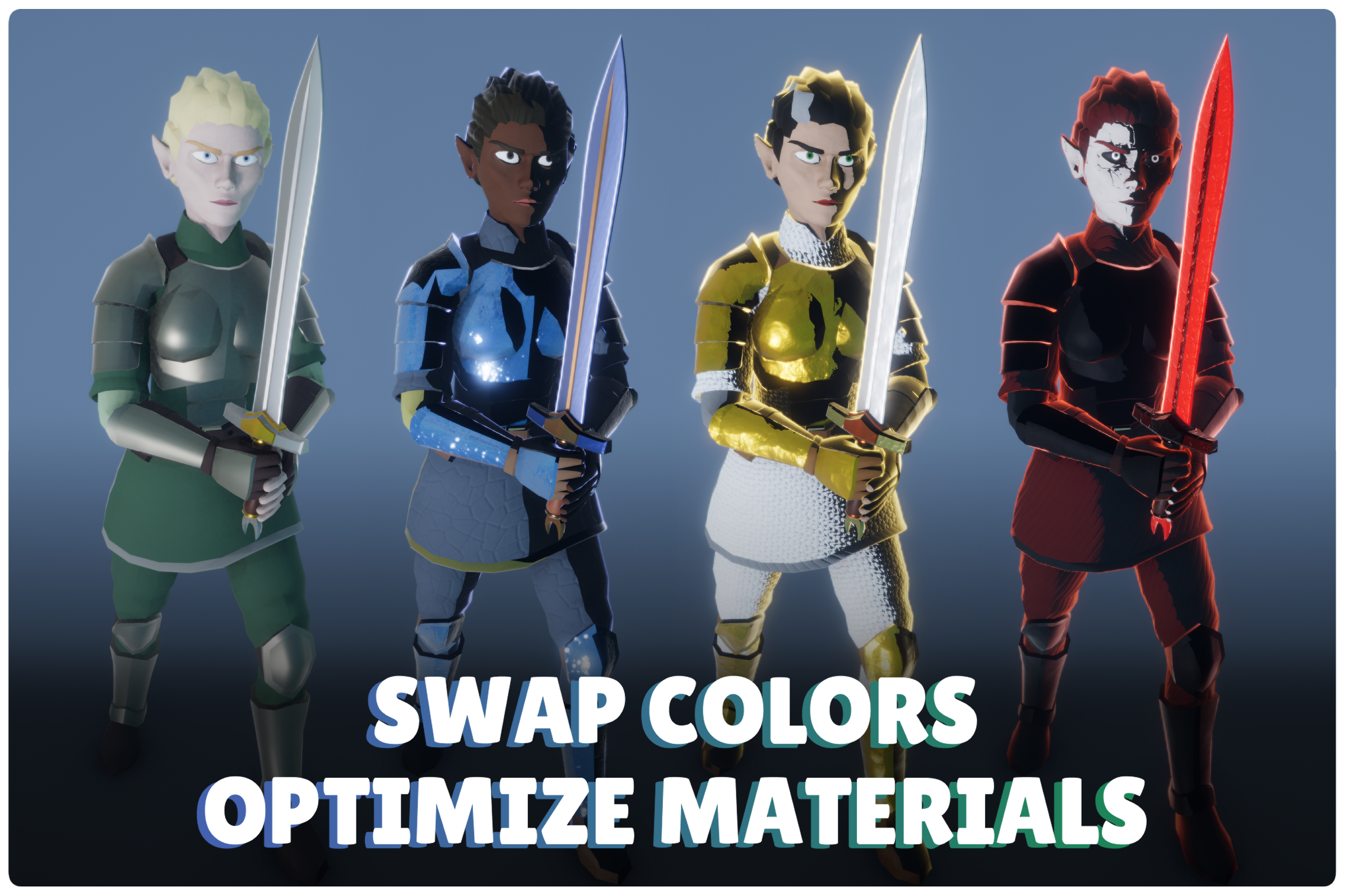 Stylized Color Swapper & Material Optimizer